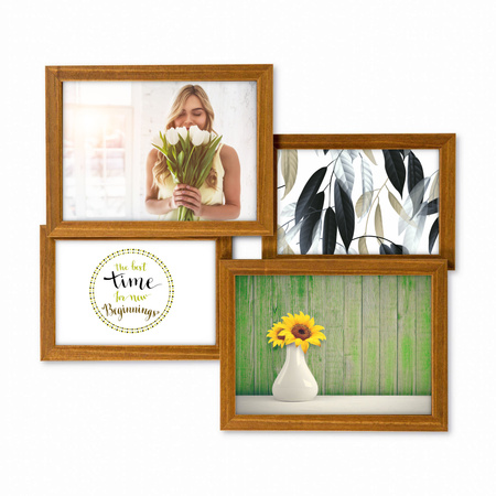 Multirama MULTI BROWN 42 ramka na 4 zdjęcia