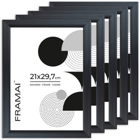 Pakiet czarnych ramek 5 szt.  FOR 2 - 21x29,7 cm