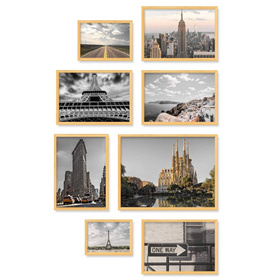 Zestaw naturanych ramek na 8 zdjęć PRESTO 0 GF0009