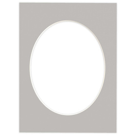 Passe partout 30x40 (24x30) OWAL SZARY - STORM - LUCA Q5305