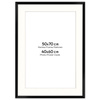 Ramka czarna HEN PASS 2 z passe-partout – rozmiar 50x70 cm (40x60 cm)