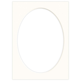 Passe partout 15x21 (13x18) BIAŁY OWAL CHALK LUCA Q5103