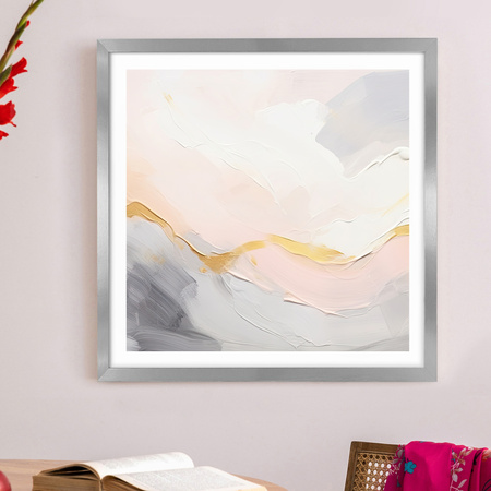 Ramka srebrna HEN S 50x50 cm