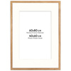 Ramka naturalna HEN PASS 01 z passe-partout – rozmiar 60x80 cm (40x60 cm)