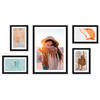 Zestaw czarnych ramek na 5 zdjęć PINIA 2 GF0045