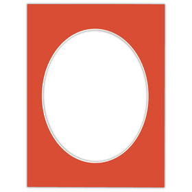 Passe partout 30x40 (24x30) OWAL CZERWONE LIGHT RED - LUCA Q5702