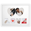 Ramka na zdjęcia LOVE - BIAŁA. Ramka z passe partout o rozmiarze 30x40 cm