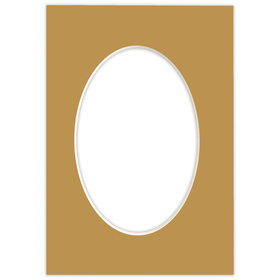 Passe partout 15x21 (10x15) OWAL BRĄZOWE CARMEL - LUCA Q5601