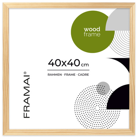 Ramka z drewna surowego RAW 40x40 cm