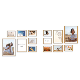 Zestaw naturanych ramek na 14 zdjęć PINIA 00 GF0042