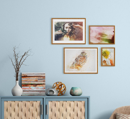 Zestaw brązowych ramek na 4 zdjęć HIT 33 GF0008