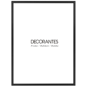 Ramka aluminiowa czarna QAL 30x40 cm