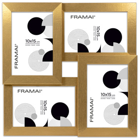 Multirama MULTI HEN ZŁOTA ramka na 4 zdjęcia