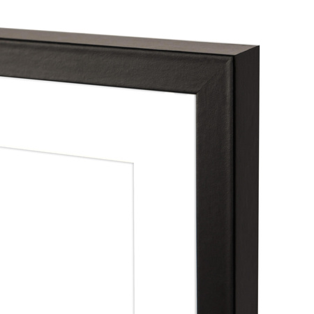 Foto Galeria 30x40 cm czarna - ramka z passe partout na 3 zdjęcia 10x15 cm 15x21 cm