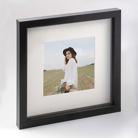 Ramka przestrzenna EXPO 3D Czarna 30x30 cm (20x20cm)