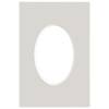 Passe partout 10x15 (6x9) OWAL SZARY FOG LUCA Q5303