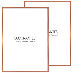 Zestaw ramek na zdjęcia 50x70 cm miedziane 2 ramki