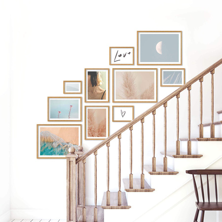 Zestaw naturanych ramek na 10 zdjęć PINIA 00 GF0033 R