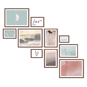 Zestaw brązowych ramek na 10 zdjęć PINIA 3 GF0033 L