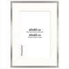 Ramka srebrna HEN PASS S z passe-partout – rozmiar 60x80 cm (okienko 50x70 cm)