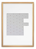 Ramka LITERKA "F" jasne drewno - Ramka z passe partout o rozmiarze 21x30 cm