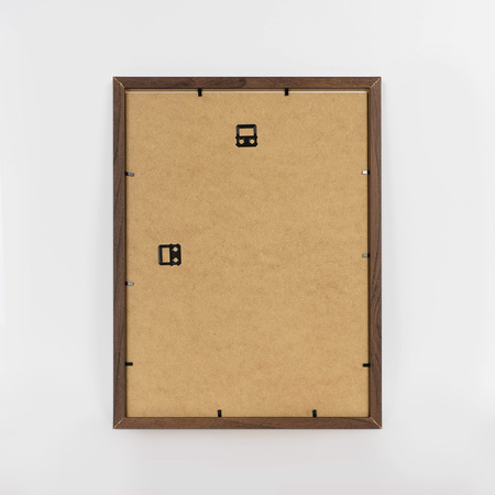 Ramka brązowa HEN PASS 4 z passe-partout – rozmiar 30x40 cm (okienko 21x30 cm)