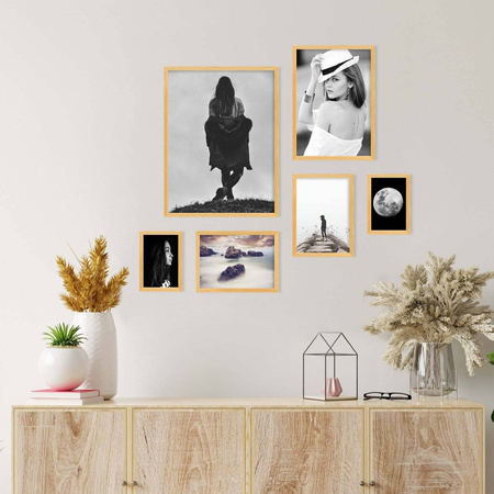 Zestaw naturanych ramek na 6 zdjęć PINIA 0 GF0010