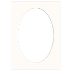 Passe partout 13x18 (10x15) BIAŁY OWAL CHALK LUCA Q5103