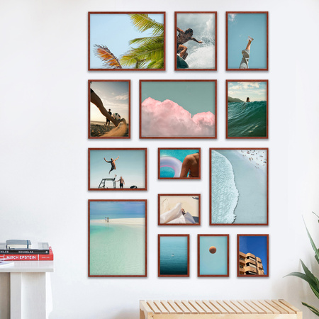 Zestaw brązowych ramek na 14 zdjęć PRESTO 5 GF0001