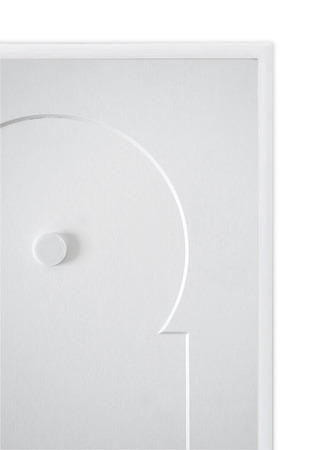 Ramka na płytę CD w kolorze białym. Ramka aluminiowa o rozmiarze 21x30 cm