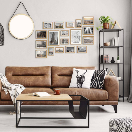 Zestaw jasnobrązowych ramek na 18 zdjęć PINIA 00 GF0006