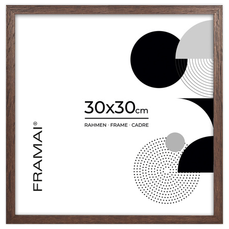 Ramka na zdjęcia 30x30 cm w brązowym kolorze FDM 6 kwadratowa