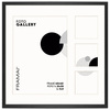Foto Galeria 40x40 cm kolor czarny - ramka z passe partout na 4 zdjęcia 21x30 cm i 9x9 cm