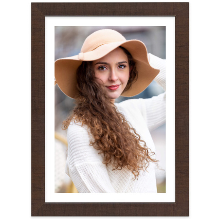 Brązowa ramka FOR 4 - 15x21 cm