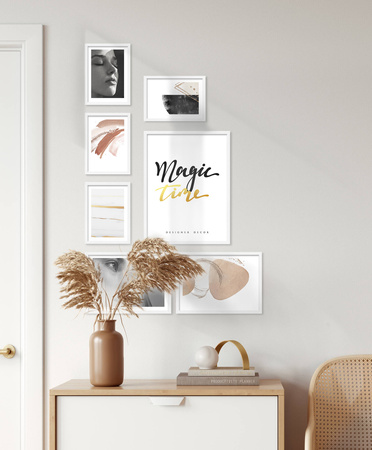 Zestaw białych ramek na 7 zdjęć PINIA 1 GF0022