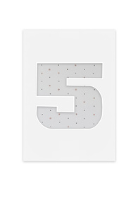 Passe Partout okienko w kształcie CYFERKI "5"