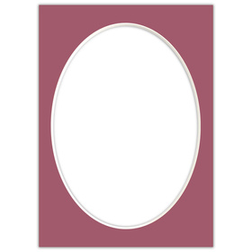 Passe partout 15x21 (13x18)  owal róż wenecki - Luca Q5704