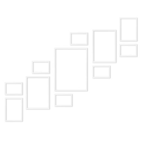 Zestaw białych ramek na 11 zdjęć PINIA 1 GF0030 R