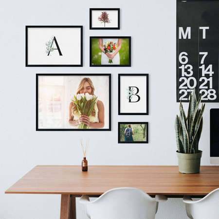 Zestaw czarnych ramek na 6 zdjęć PRESTO 2 GF0010