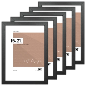 Pakiet 5 szt. czarnych ramek FDM 2 15x21 cm