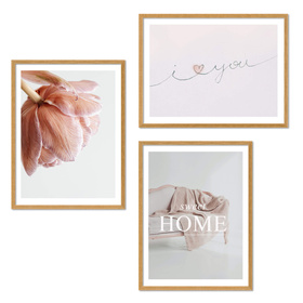 Zestaw naturanych ramek na 3 zdjęć PINIA 00 GF0013