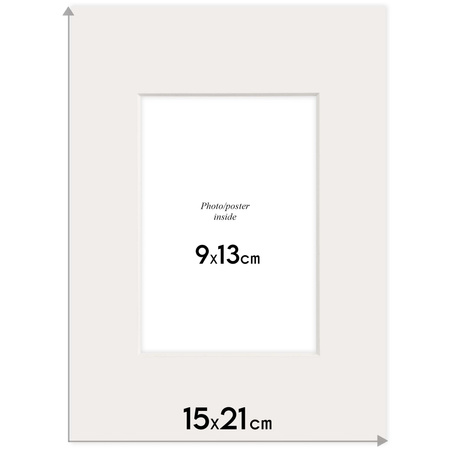 Passe partout 15x21 (9x13) CZARNE BLACK LUCA Q5801