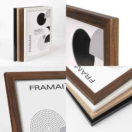 Pakiet 5 szt. ramek brązowych HEN 4 21x29,7 cm