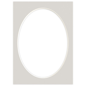 Passe partout 15x21 (13x18) OWAL SZARY FOG LUCA Q5303