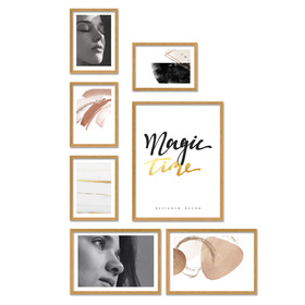 Zestaw naturanych ramek na 7 zdjęć PINIA 00 GF0022