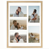 Foto Galeria 30x40 cm kolor dębowy - ramka z passe partout na 5 zdjęcia 10x15 cm