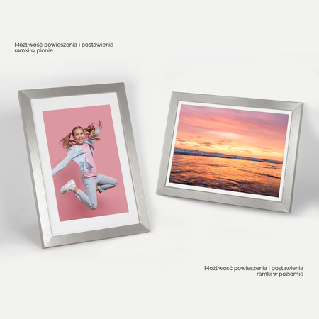 Pakiet 5 szt. srebrnych ramek HEN S 21x29,7 cm