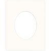 Passe partout 40x50 (24x30) BIAŁY OWAL CHALK LUCA Q5103