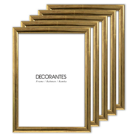 Pakiet złotych ramek drewnianych 5szt 30x40 cm HIT 1 Z