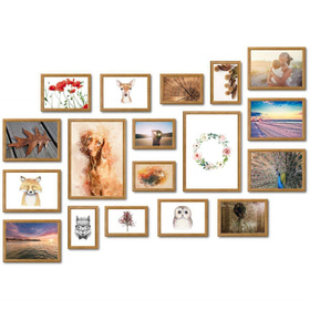 Zestaw brązowych ramek na 18 zdjęć PRESTO 3 GF0006